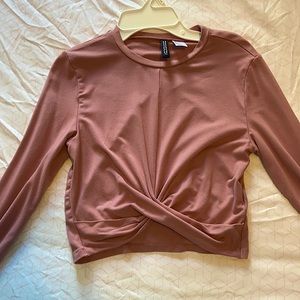 H&M Divided Long Sleeve Crop Top